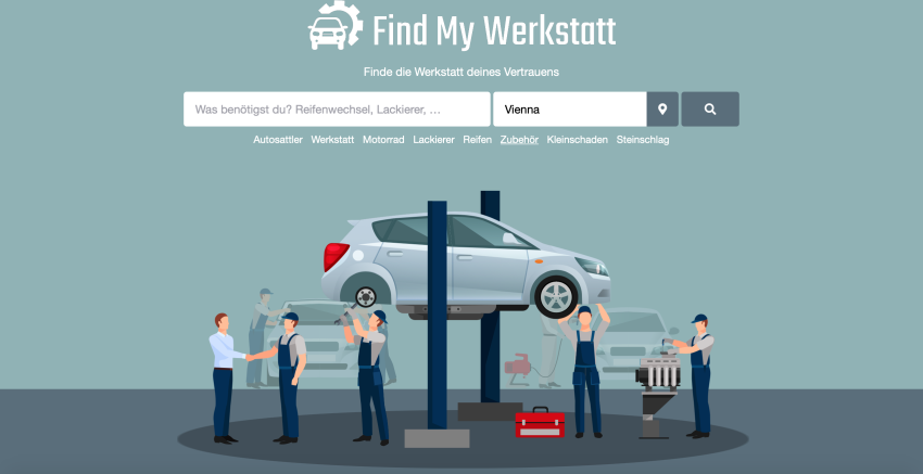 Findmywerkstatt Website