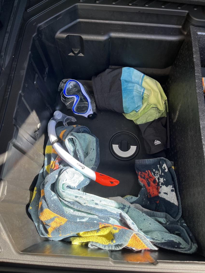 Ford Puma Megabox während des Urlaubs