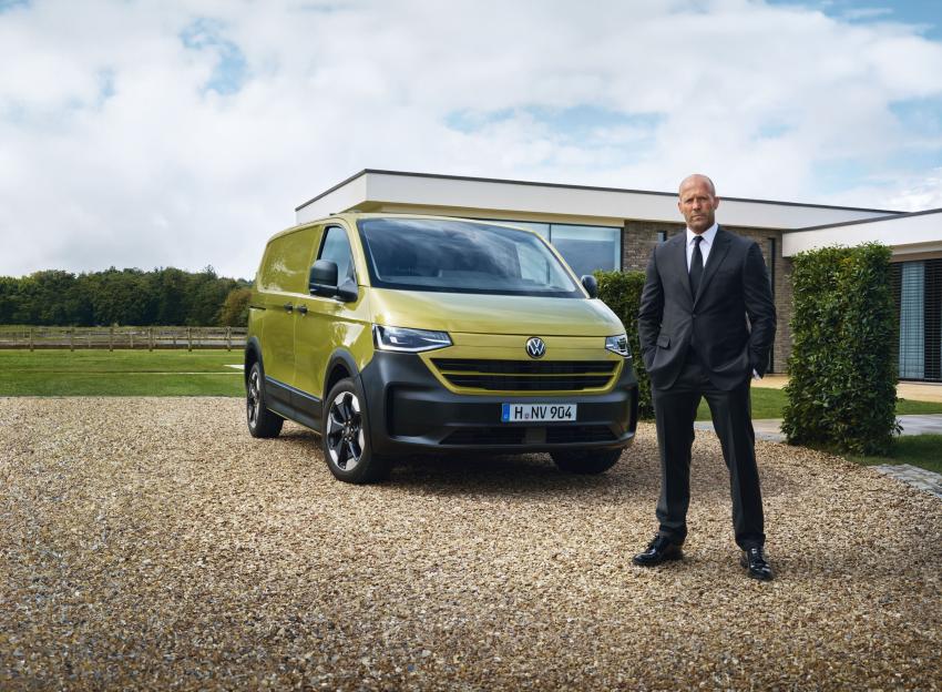 VW Transporter Front/Seite mit Jason Statham