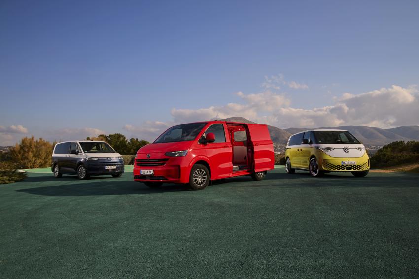 Volkswagen T7 Multivan, Volkswagen Transporter und Volkswagen ID. Buzz